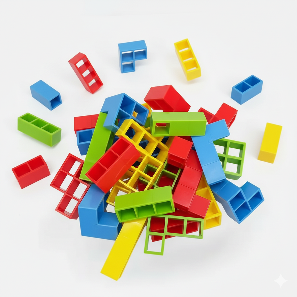 Jeu de Tetris en équipe pour enfants et adultes