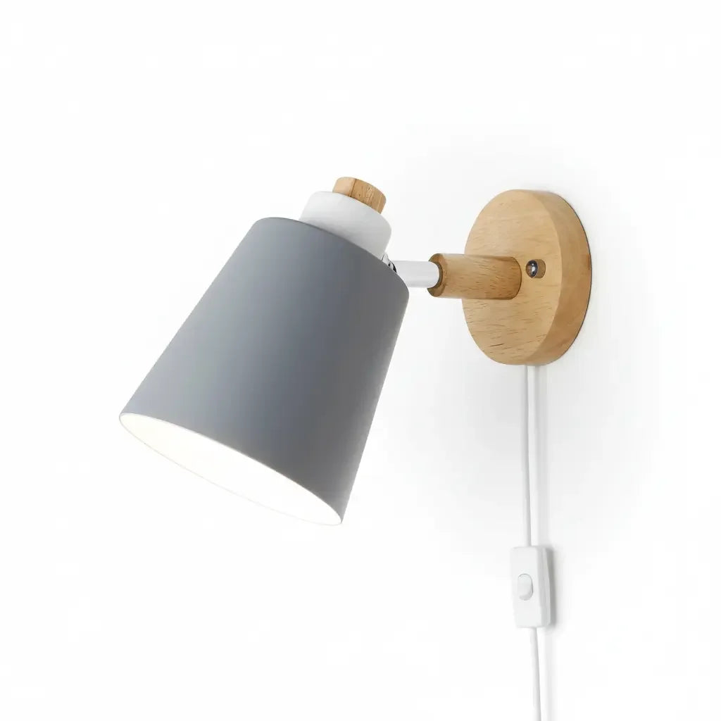 Wall Sconce Wooden with Switch Decorative Lighting