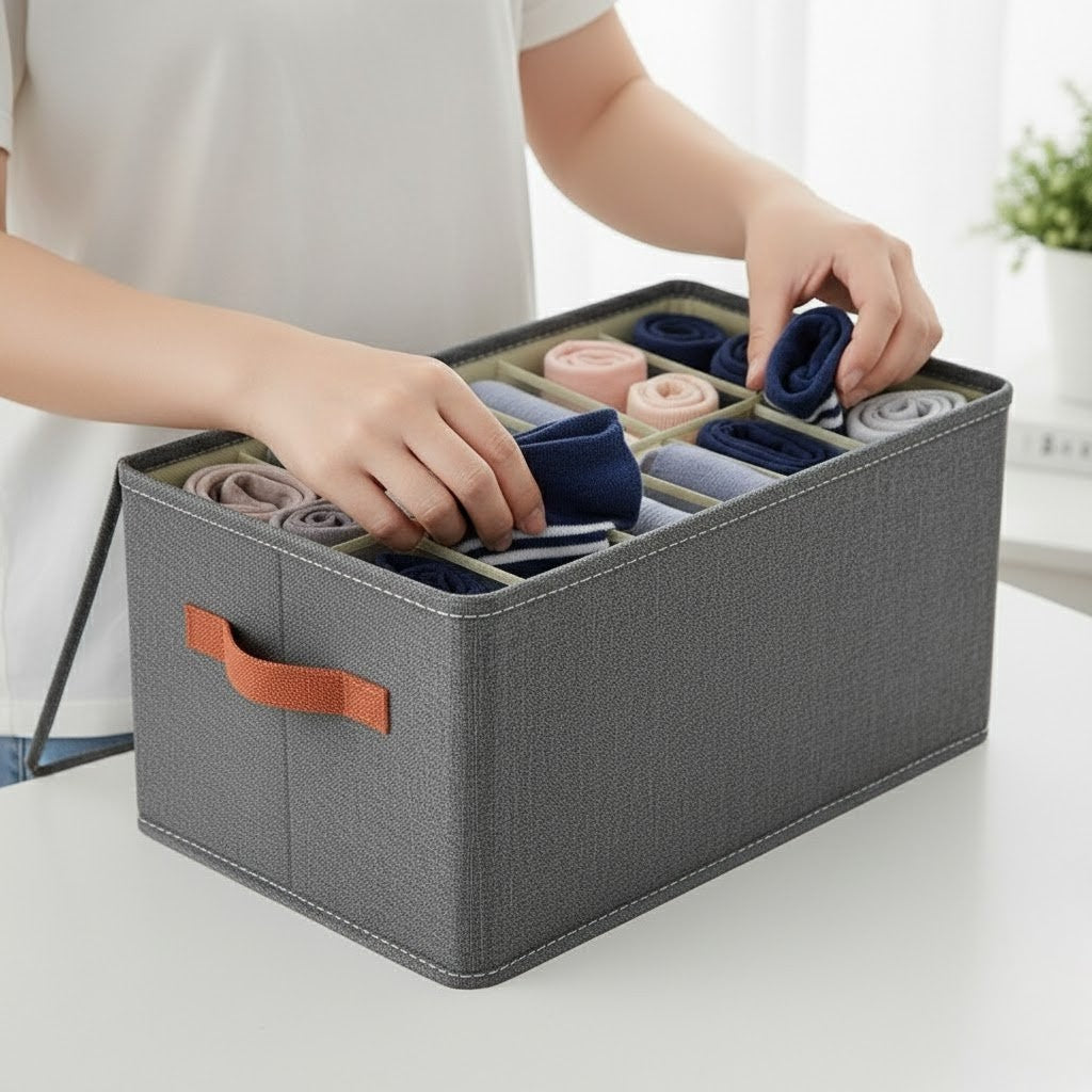 Oxford Underwear Organizer with Lid