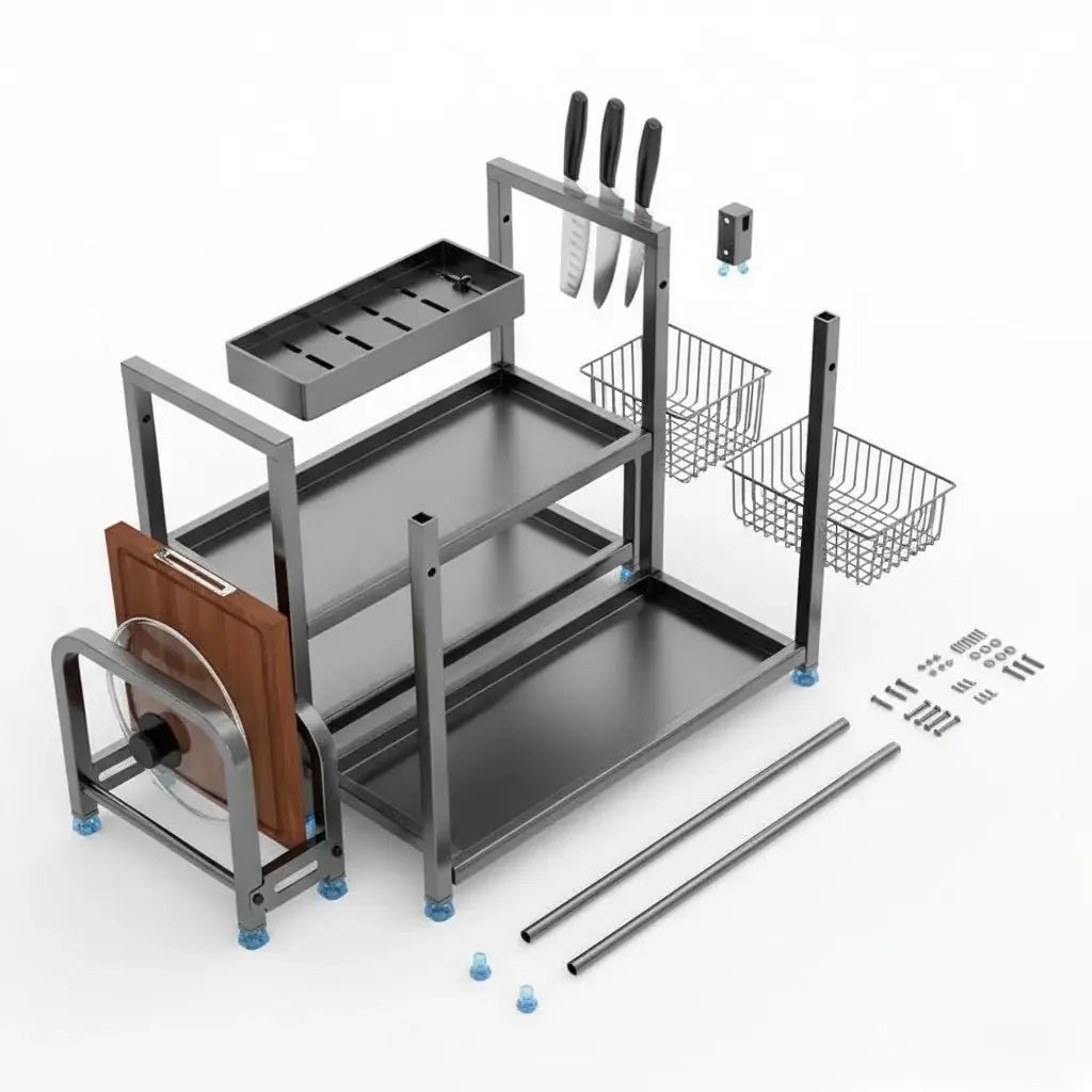 Stainless Steel Kitchen Shelf - Thinks Smart