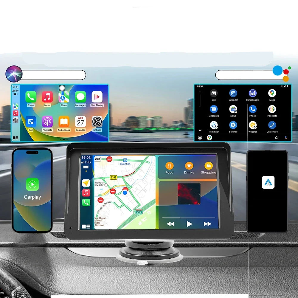 7" Carplay Multimedia Center Kit + Rear Camera + Wi-Fi + Bluetooth