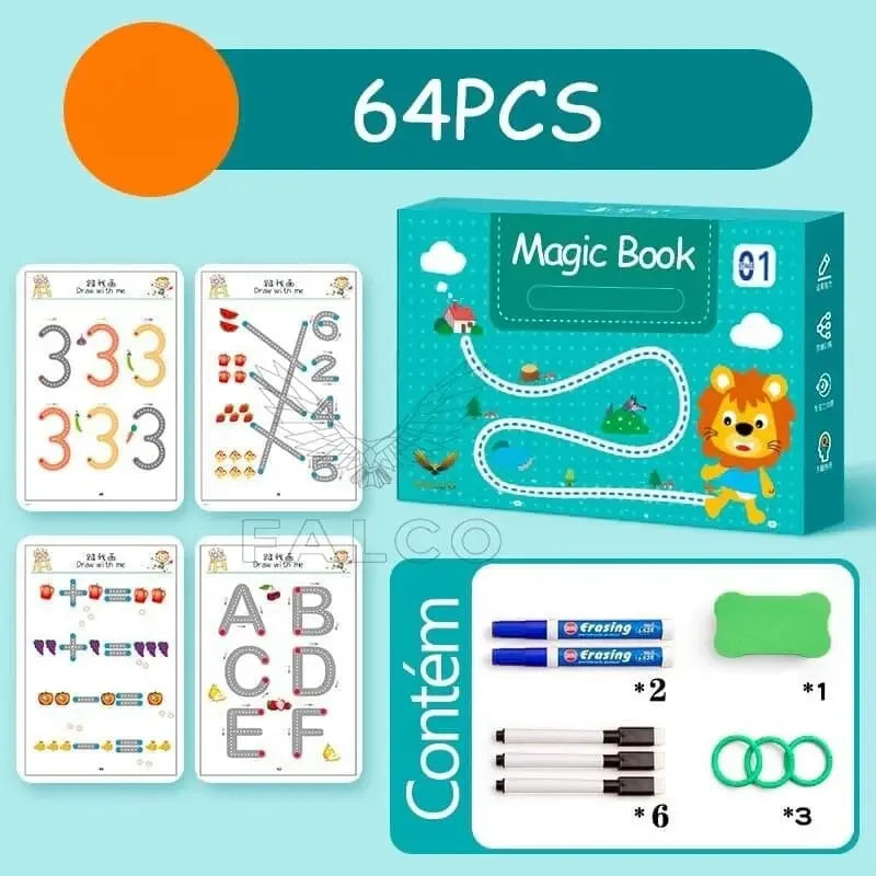 Children's Trace and Drawing Notebook with Erasable Ink