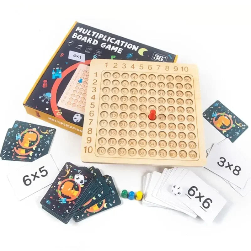 Montessori Wooden Multiplication Board Game