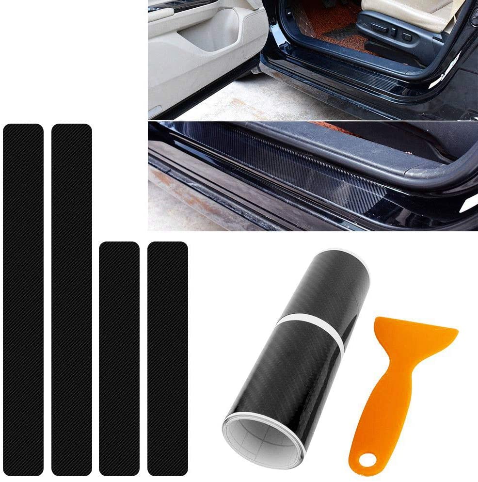 Car Door Sill Carbon Sticker Kit