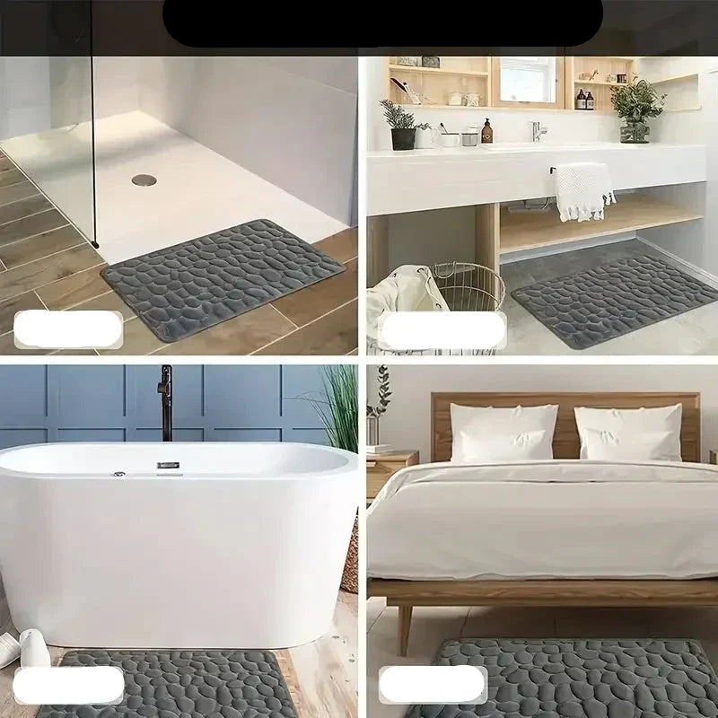 3D Non-Slip Bathroom Mat Kit