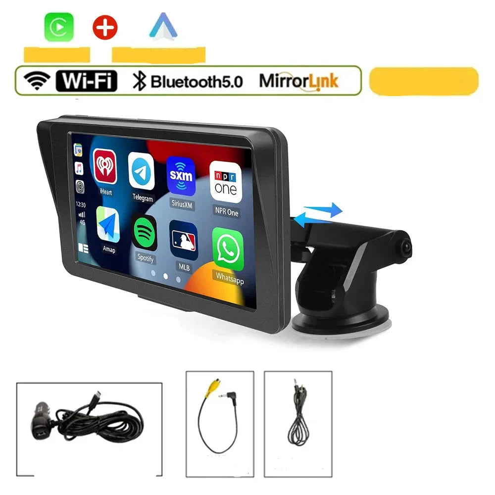 7" Carplay Multimedia Center Kit + Rear Camera + Wi-Fi + Bluetooth