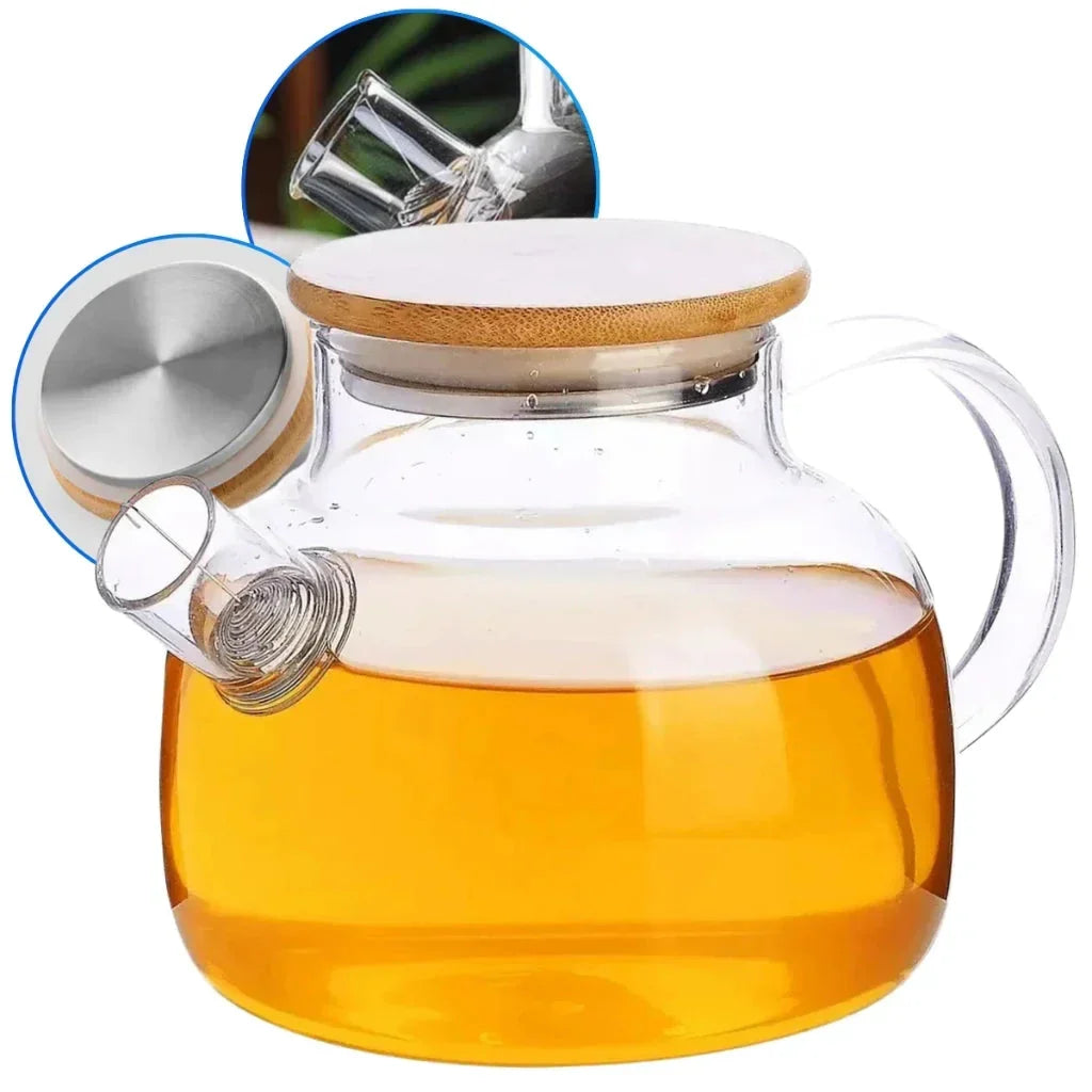 Heat Resistant Glass Kettle 1L