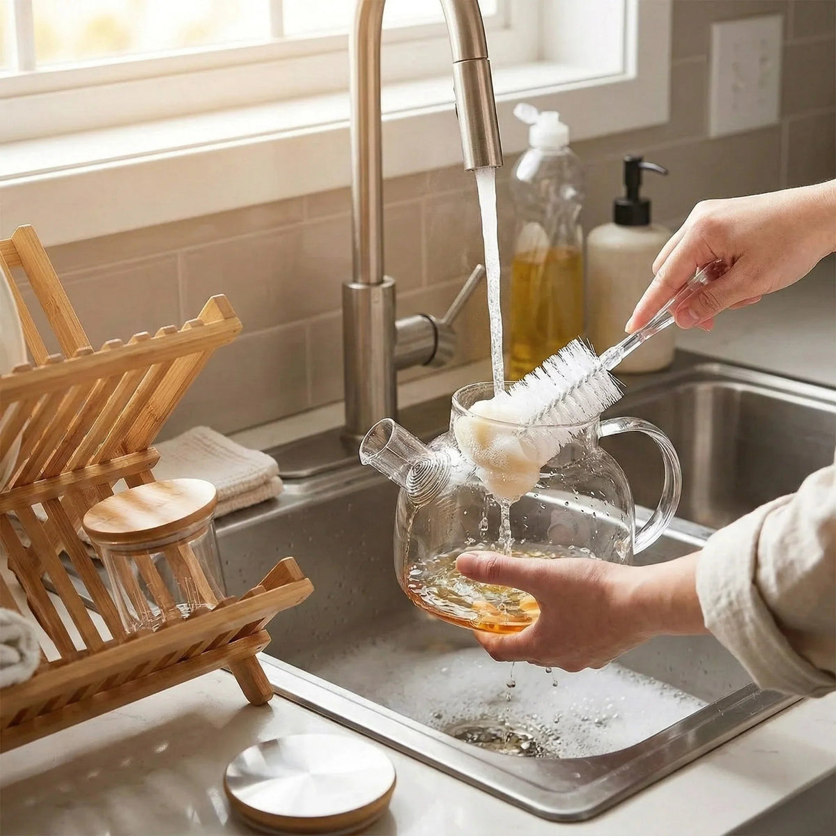 Heat Resistant Glass Kettle 1L