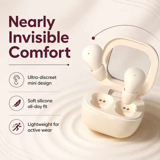 Invisible Waterproof Earbuds for Active Listening
