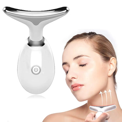 EMS Red Light Face and Neck Lifting, Wrinkle Remover, Tightening Massager