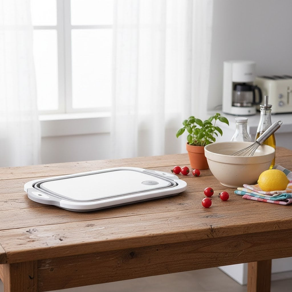 Retractable Basin and Multipurpose Cutting Board