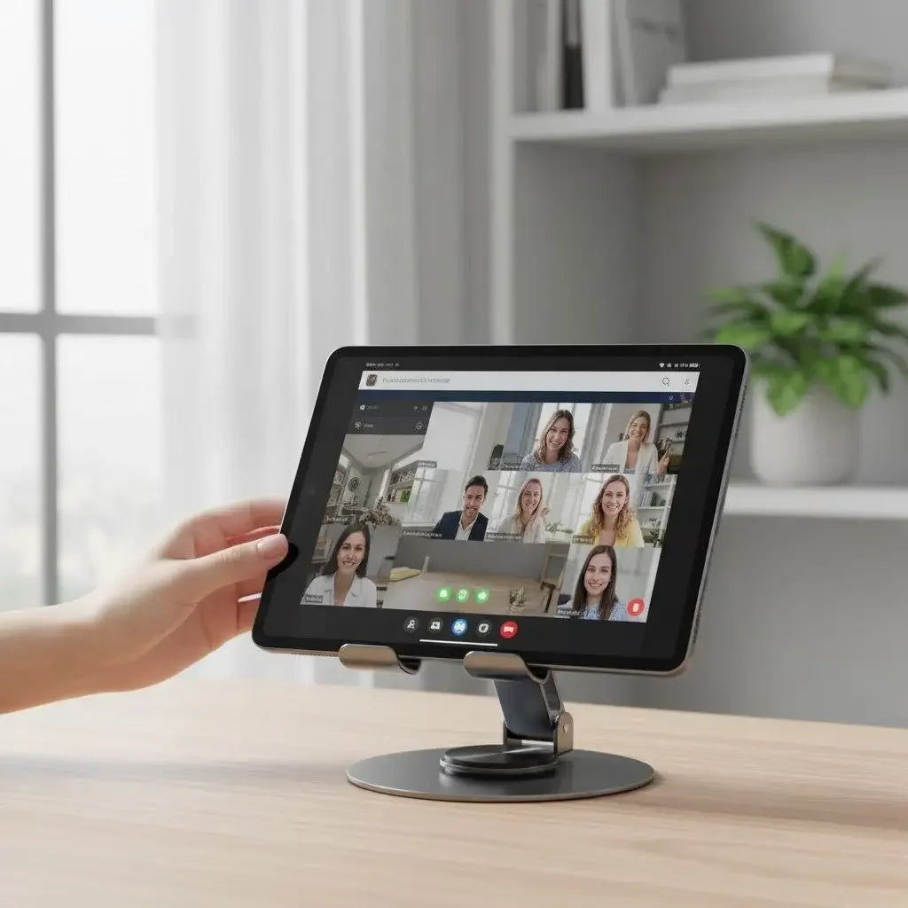 Rotating Metal Stand for Mobile Phones and Tablets