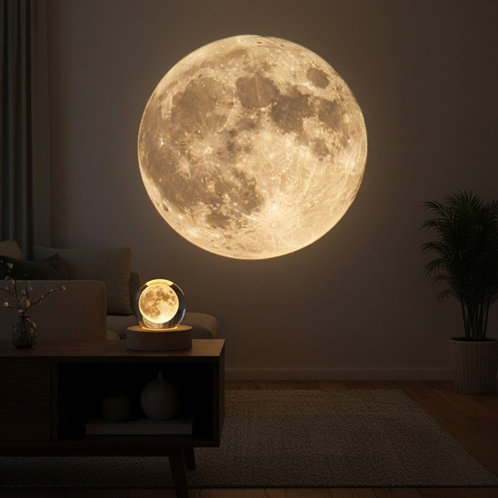Solar System Crystal Lamp