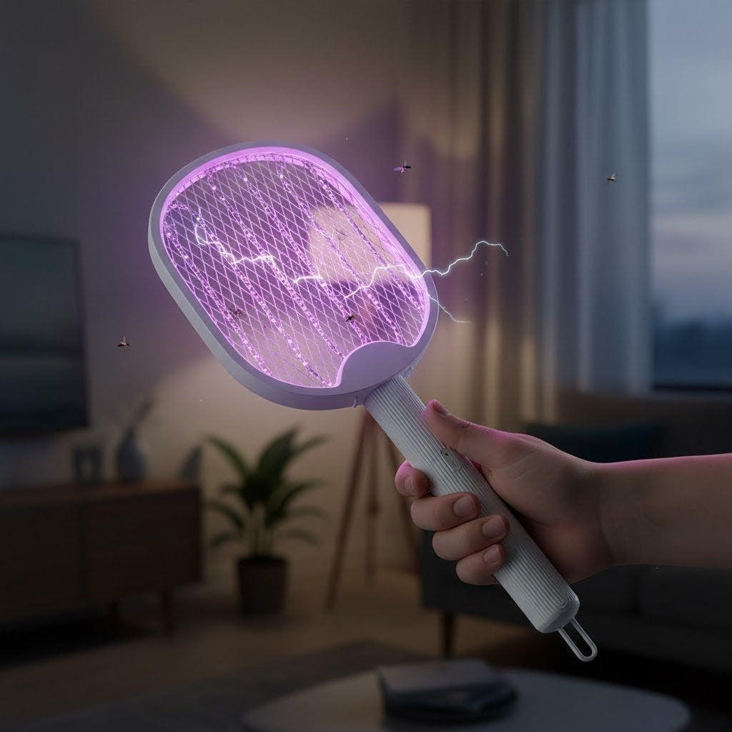 Mosquito Killer Racket with Attractive Ions