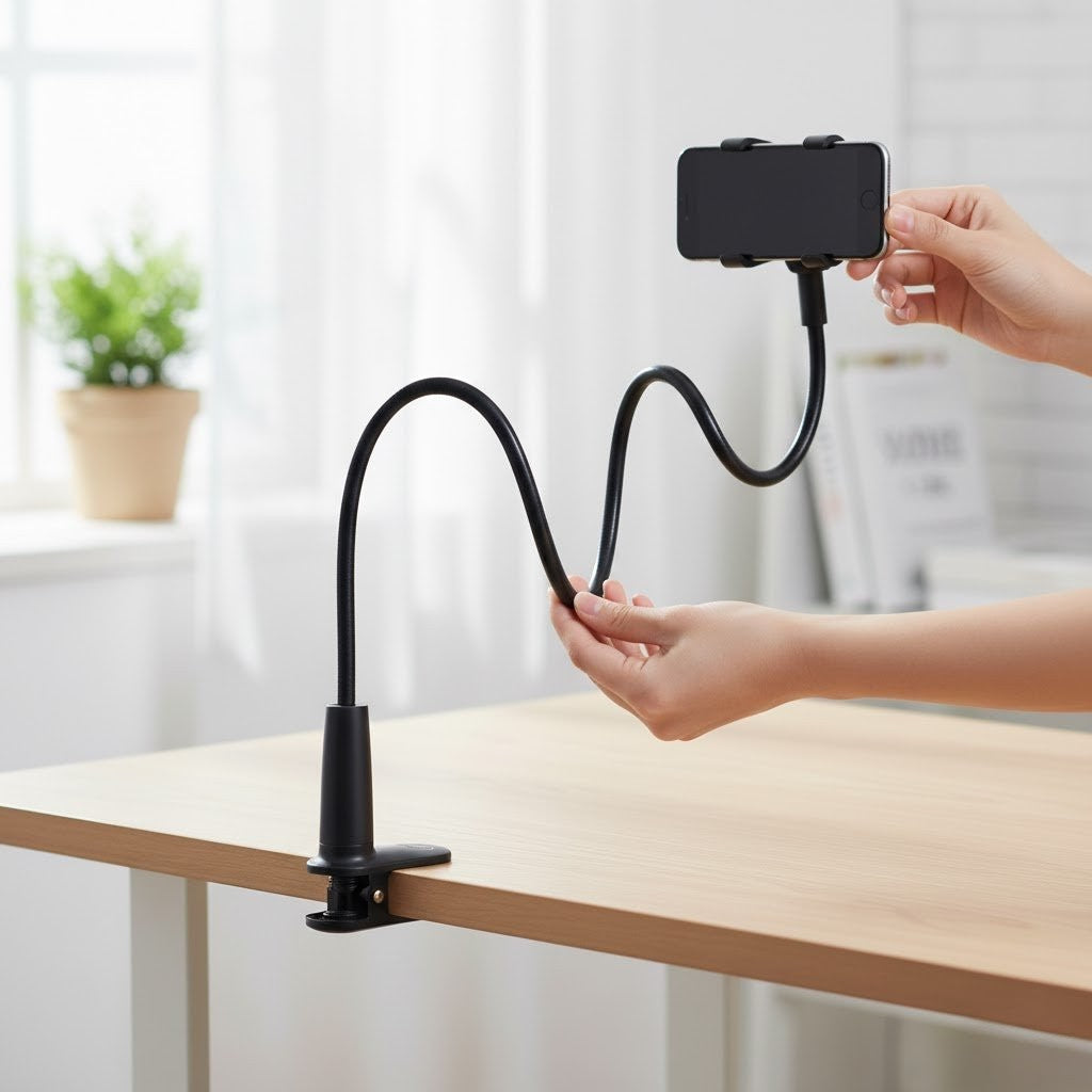 Cell Phone Holder with Bed Extension