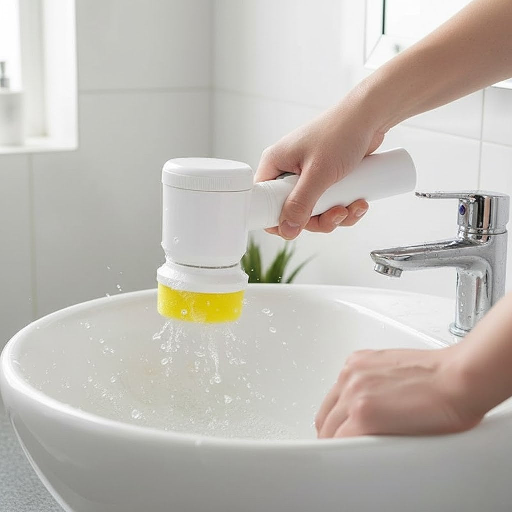 5 in 1 Electric Cleaning Brush + Gift Holder