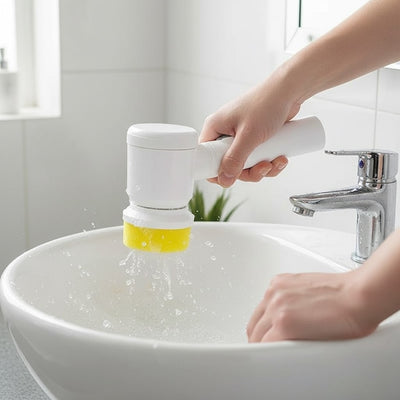 5 in 1 Electric Cleaning Brush + Gift Holder