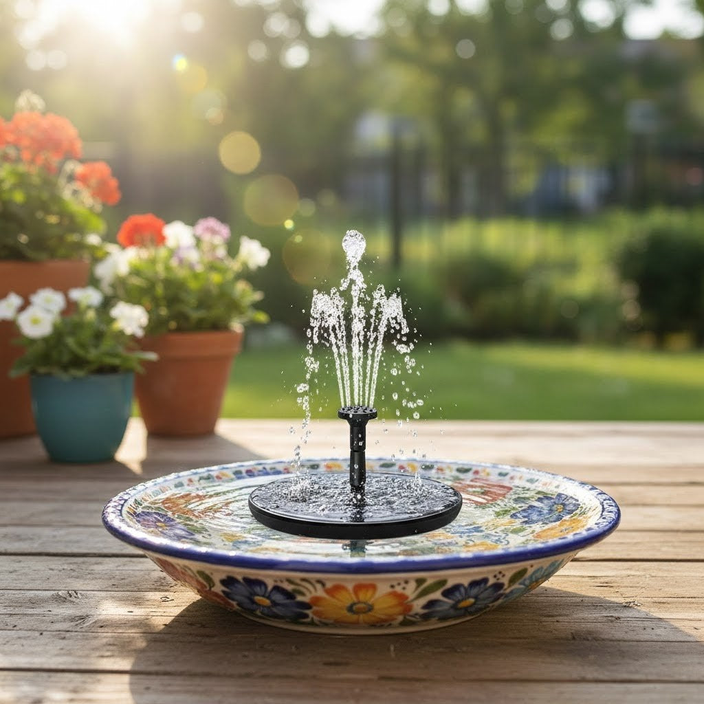 Solary Solar Powered Water Fountain