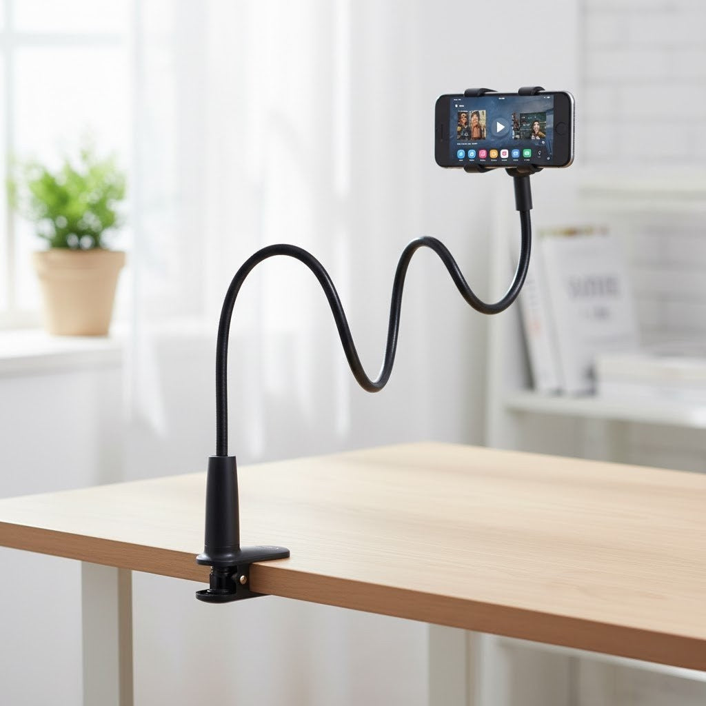 Cell Phone Holder with Bed Extension