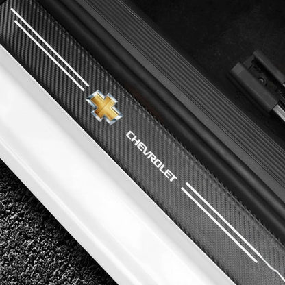 Car Door Sill Carbon Sticker Kit