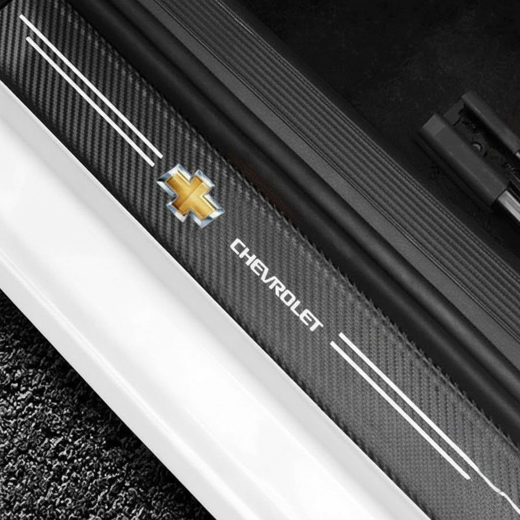 Car Door Sill Carbon Sticker Kit