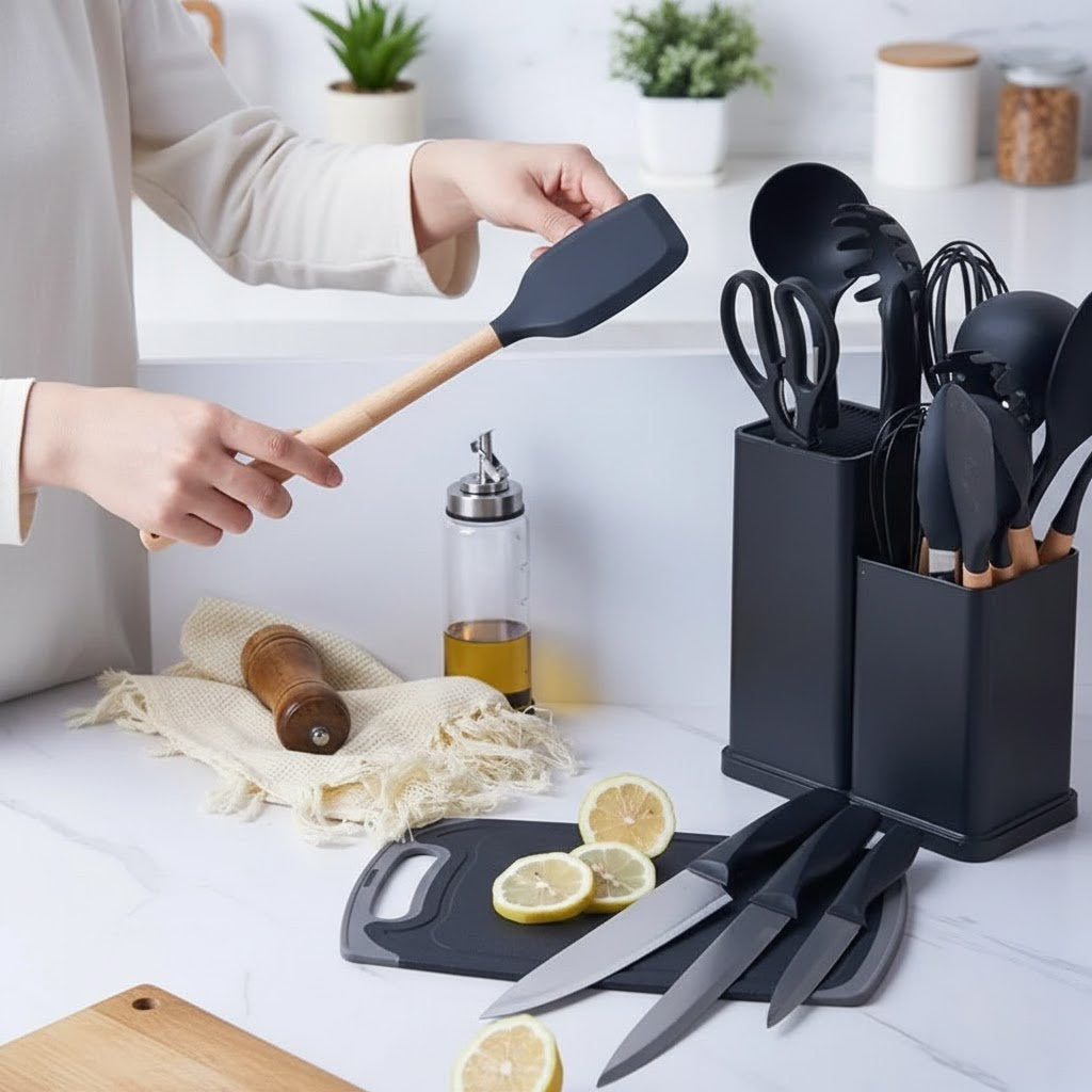 Complete Kitchen Utensils Set Kit 19 Pieces