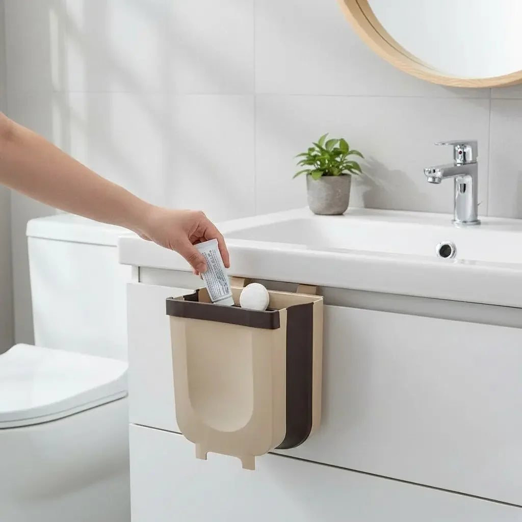 Smart Dumb Foldable Kitchen Trash Can