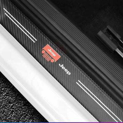 Car Door Sill Carbon Sticker Kit