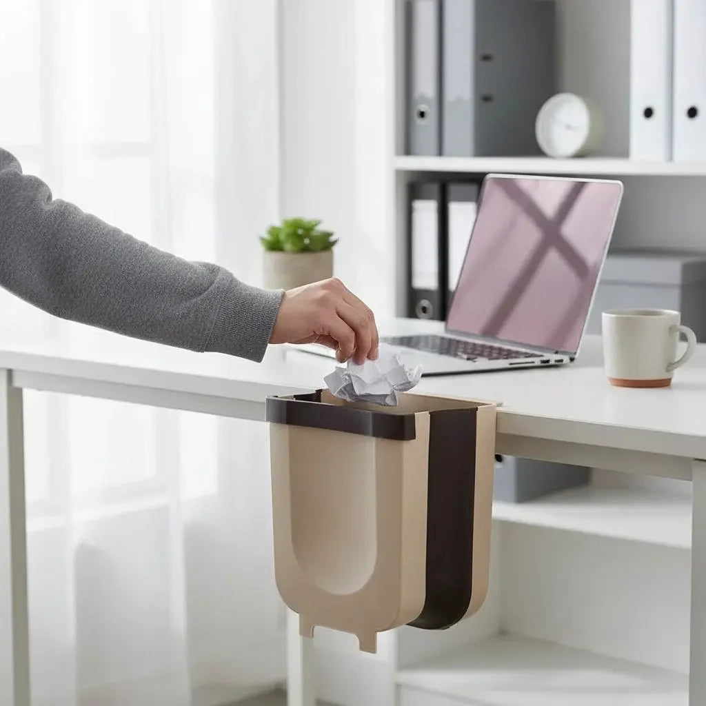 Smart Dumb Foldable Kitchen Trash Can