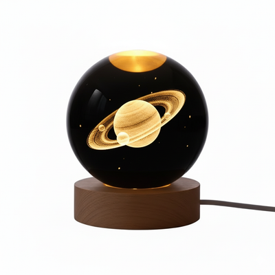 Solar System Crystal Lamp
