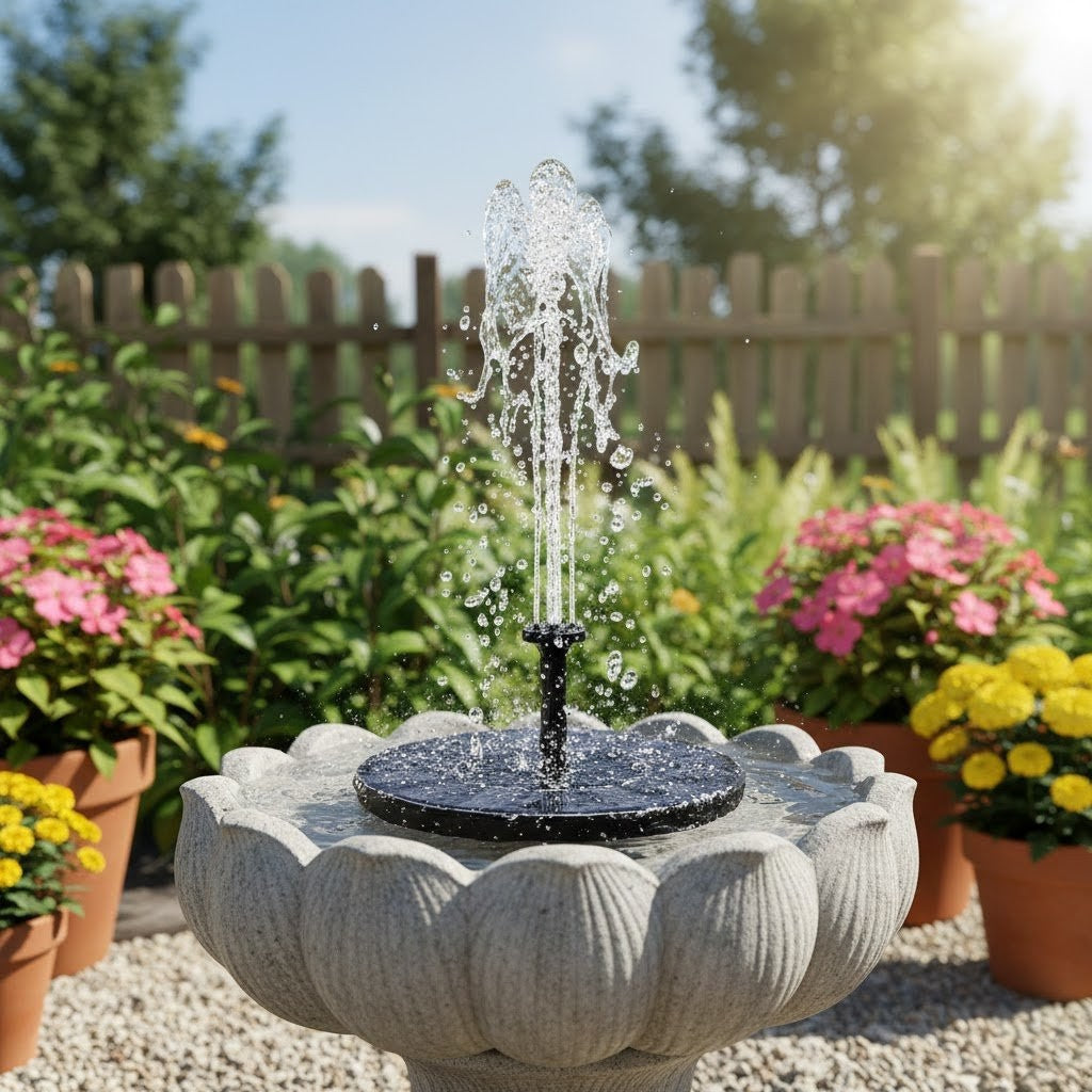 Solary Solar Powered Water Fountain