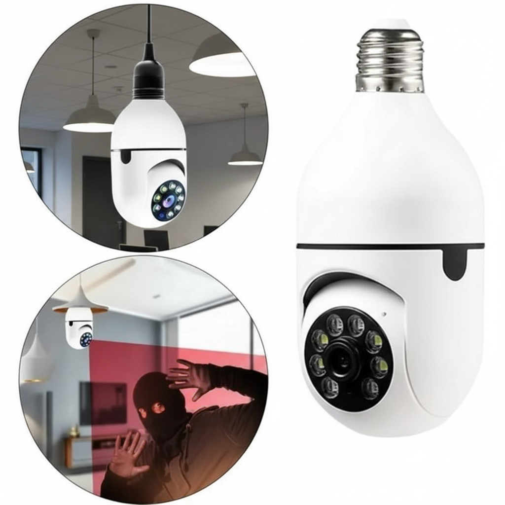 360 Degree Wi-Fi Security Camera Full HD 1080p With Microphone Recorder