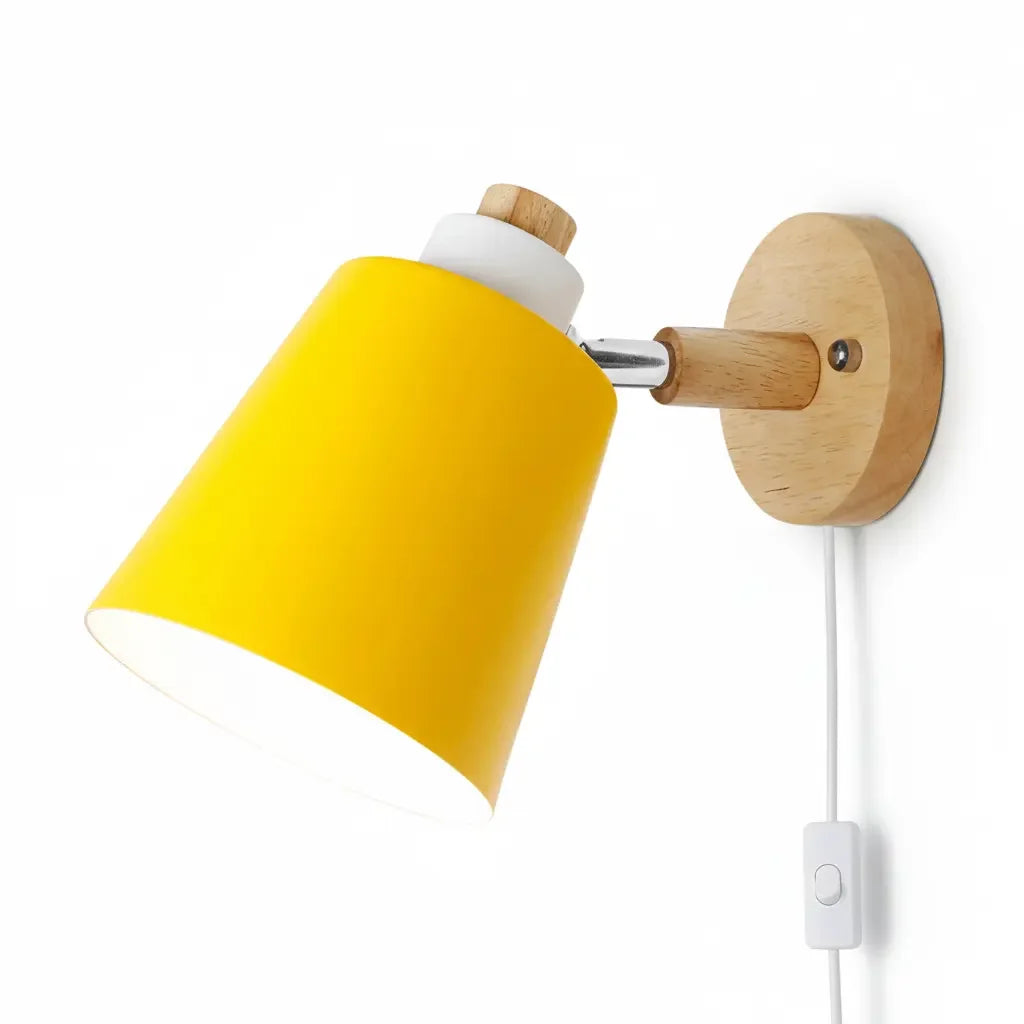 Wall Sconce Wooden with Switch Decorative Lighting