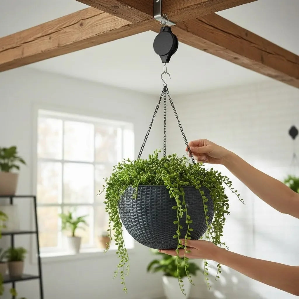 Retractable Pulley for Plants