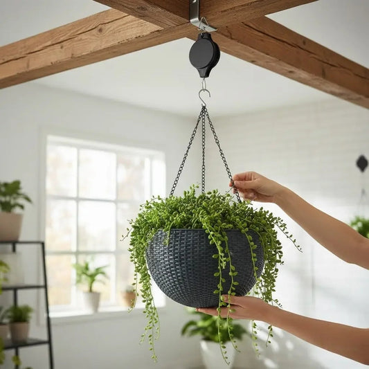 Retractable Pulley for Plants