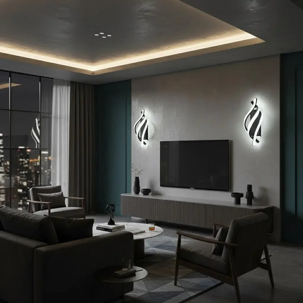 Modern Spiral LED Wall Sconce