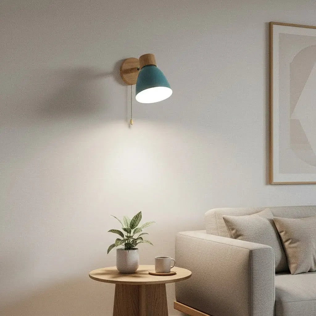 Wooden Wall Light