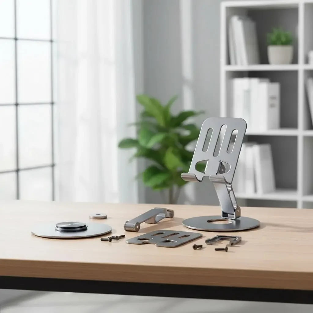 Rotating Metal Stand for Mobile Phones and Tablets
