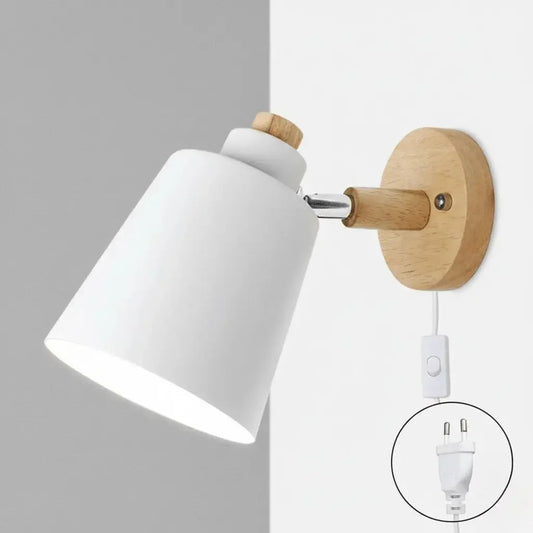 Wall Sconce Wooden with Switch Decorative Lighting