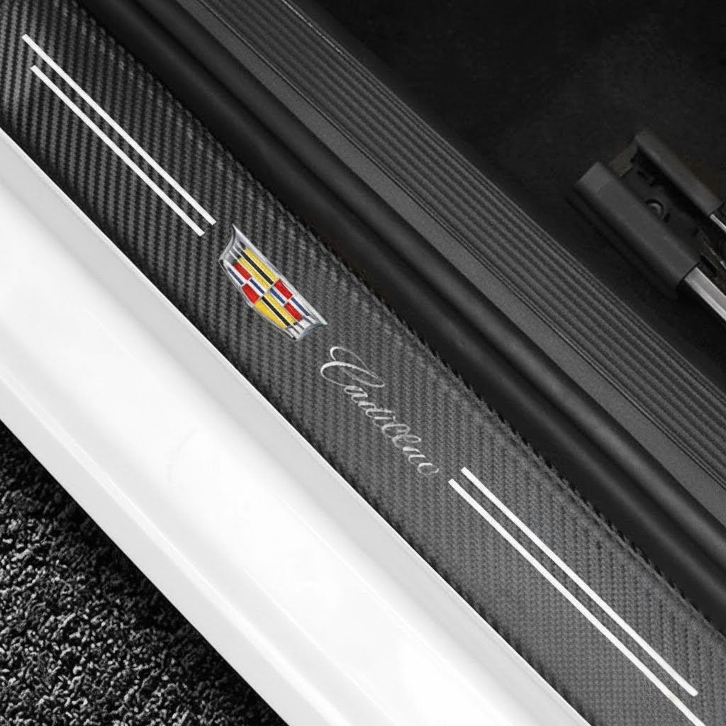 Car Door Sill Carbon Sticker Kit