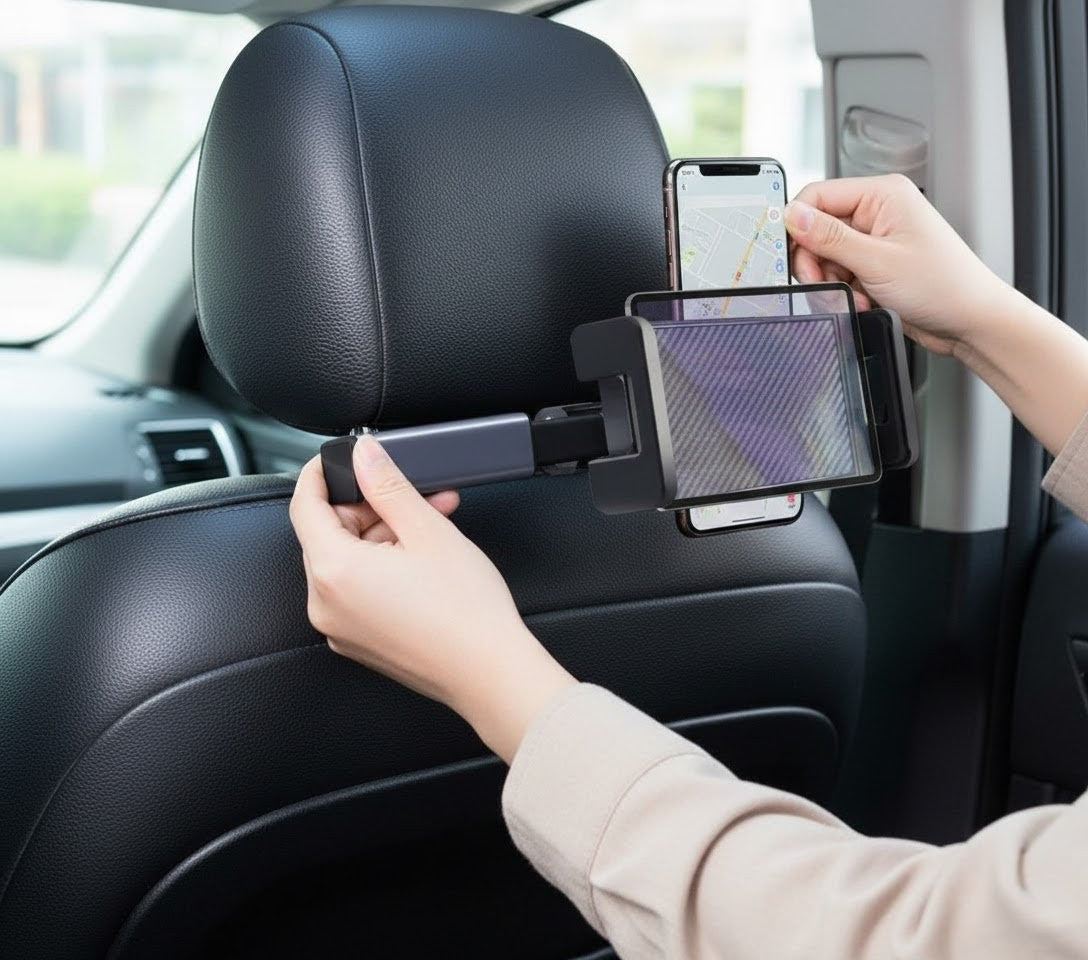 Tablet and Cell Phone Support for the Back Seat