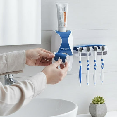 ZTSKY Toothbrush and Toothpaste Holder