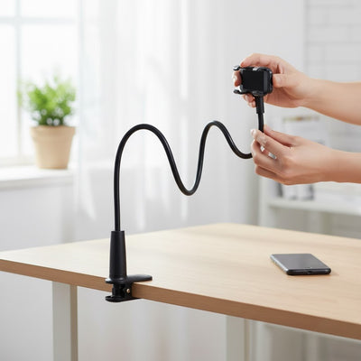 Cell Phone Holder with Bed Extension