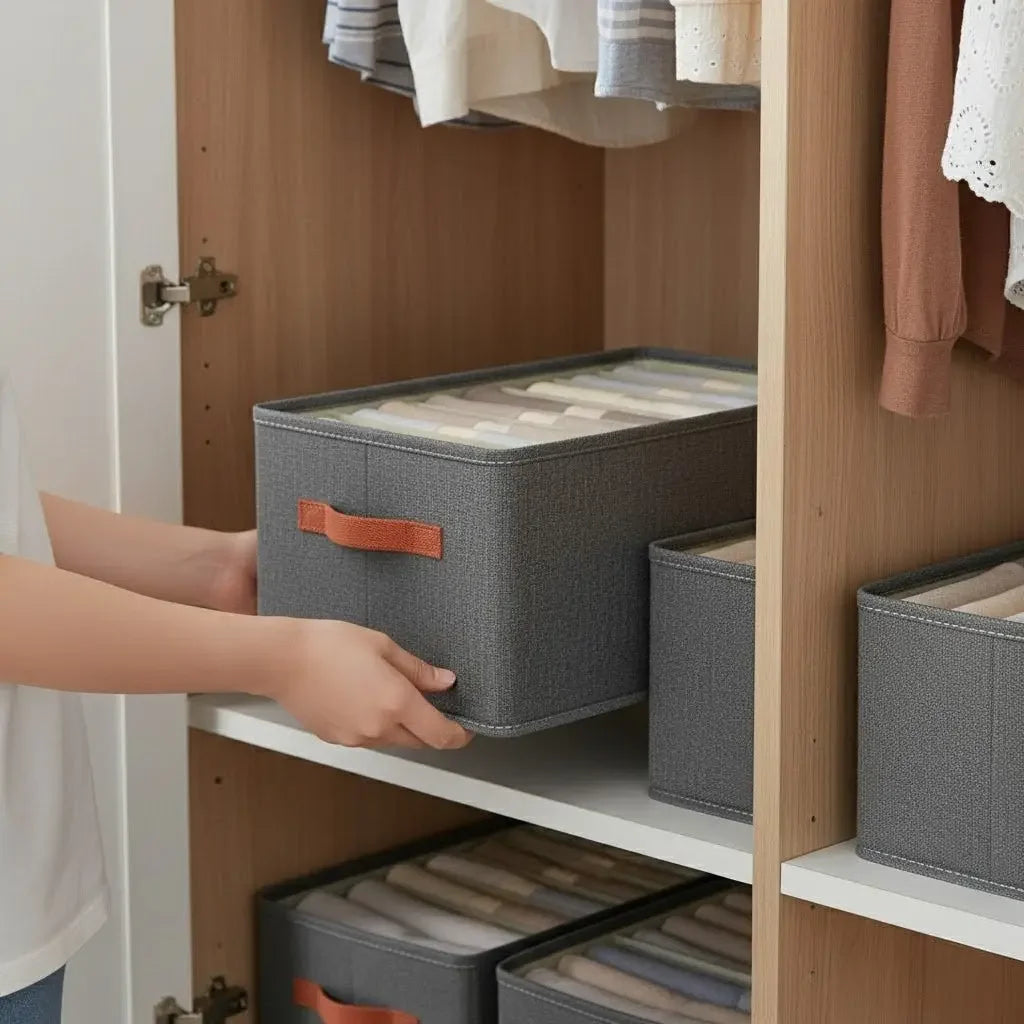Multifunctional Foldable Wardrobe Organizer Kit Oxford