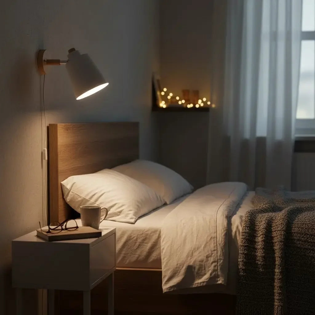 Wall Sconce Wooden with Switch Decorative Lighting