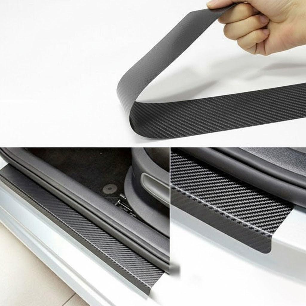 Car Door Sill Carbon Sticker Kit