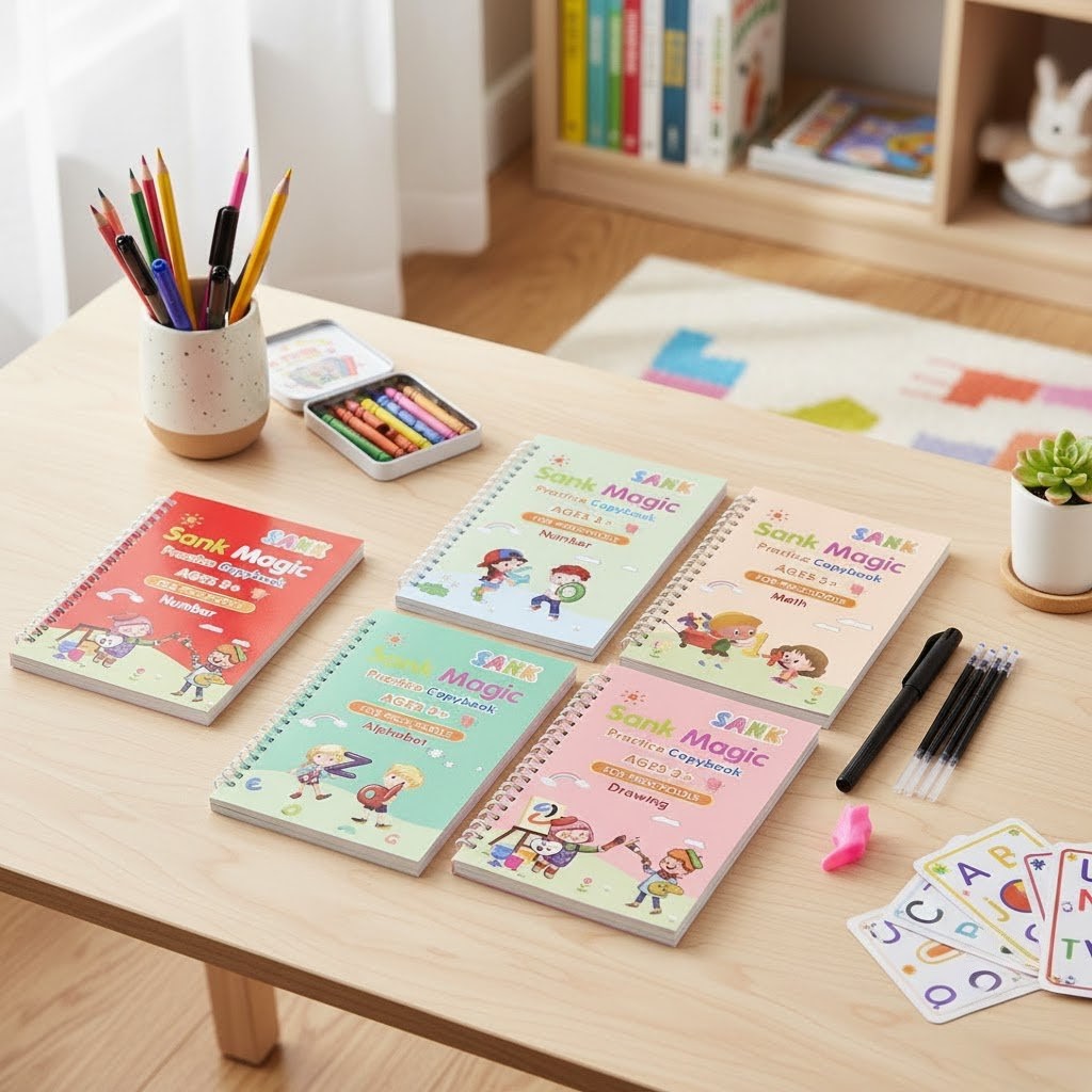 Multi-Language Calligraphy Notebook Set