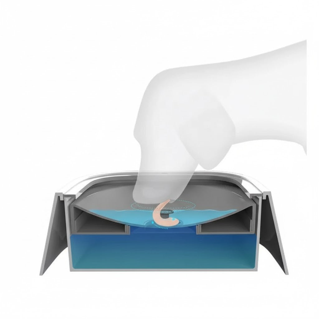 Anti-drip Water Bowl for Dogs and Cats