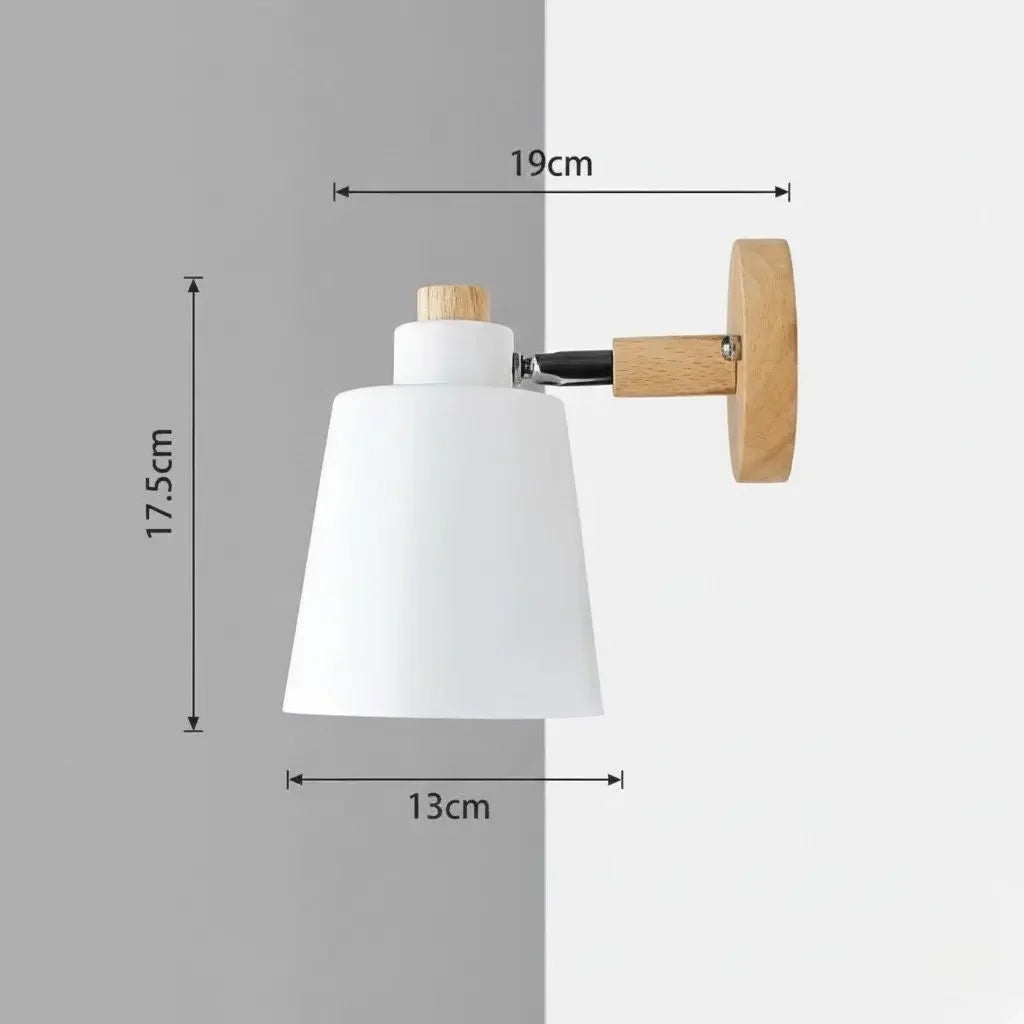 Wall Sconce Wooden with Switch Decorative Lighting