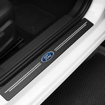 Car Door Sill Carbon Sticker Kit